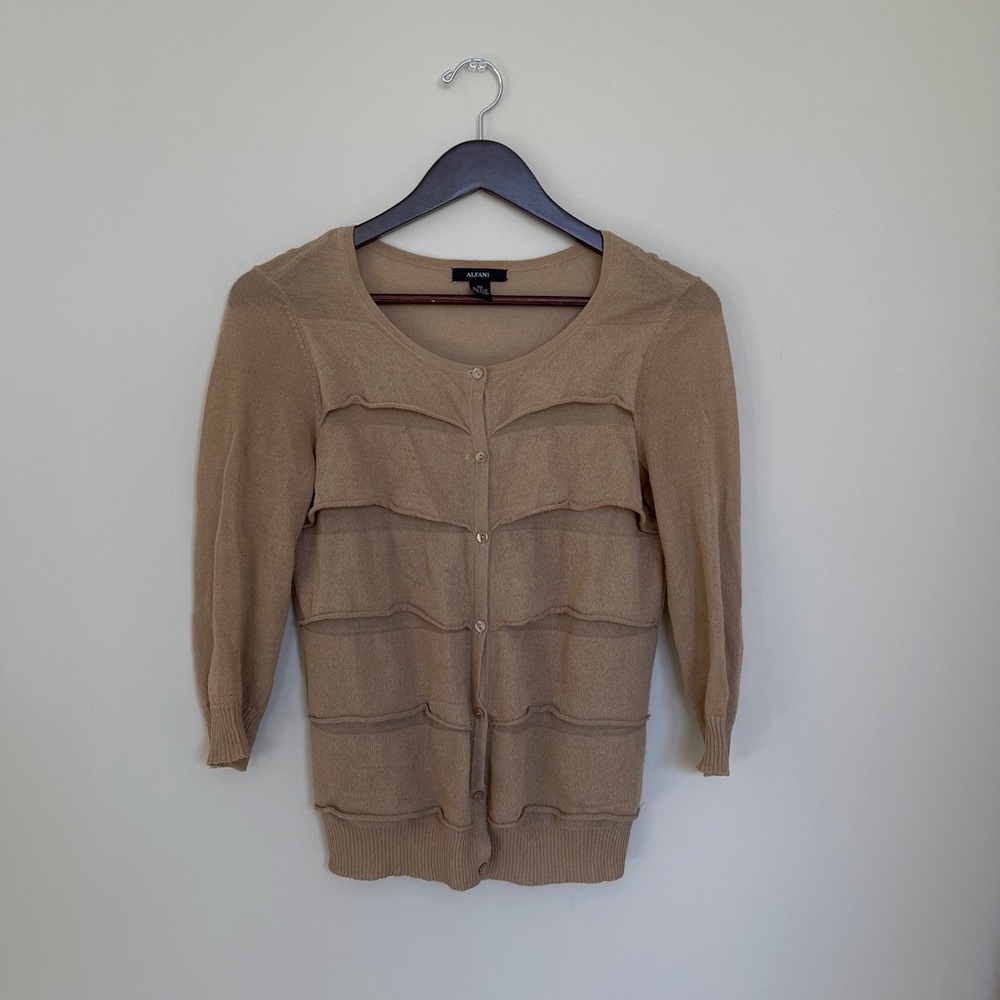Alfani camel cardigan